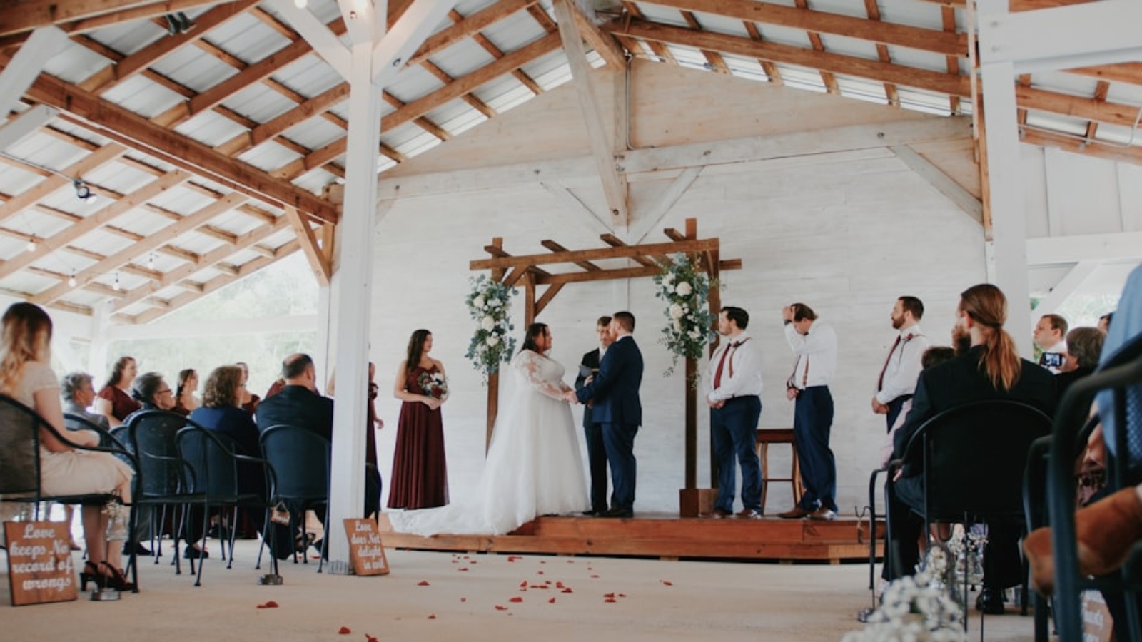 Photo Open-air booth wedding