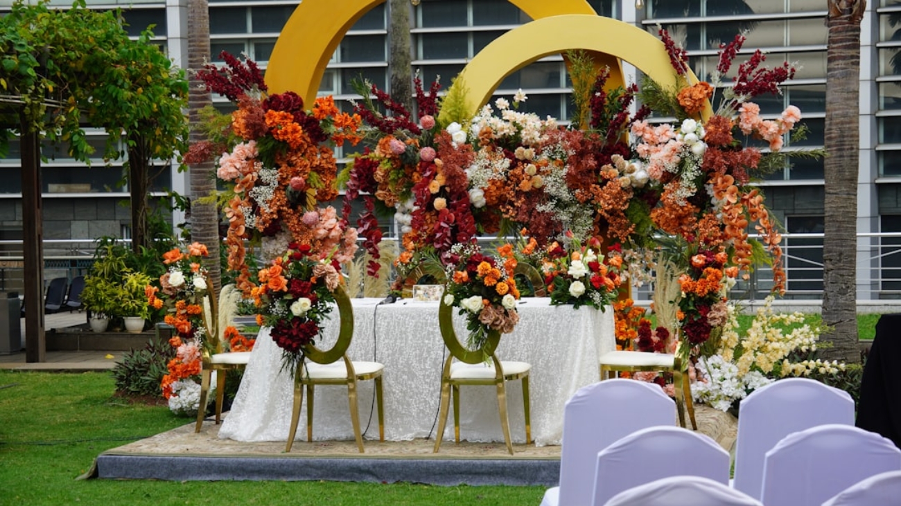 Photo Bride groom booth