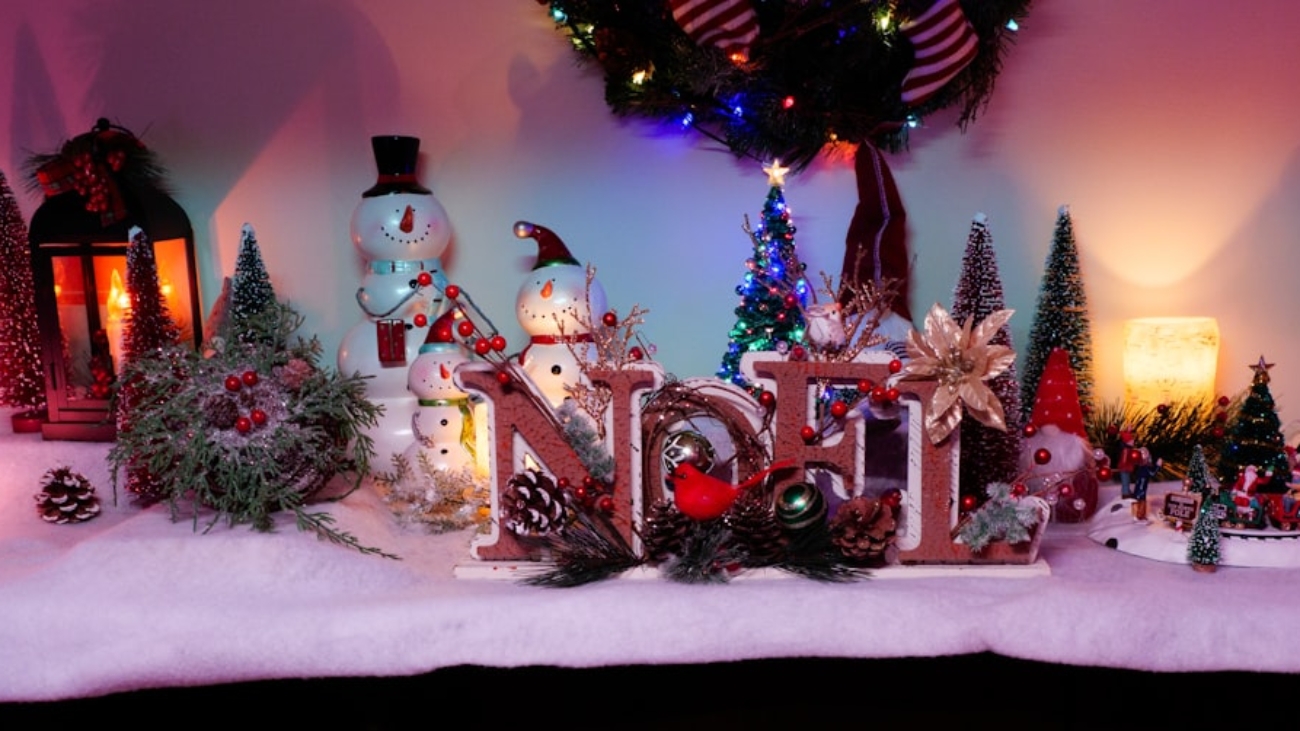 Photo christmas decorations photo booth props