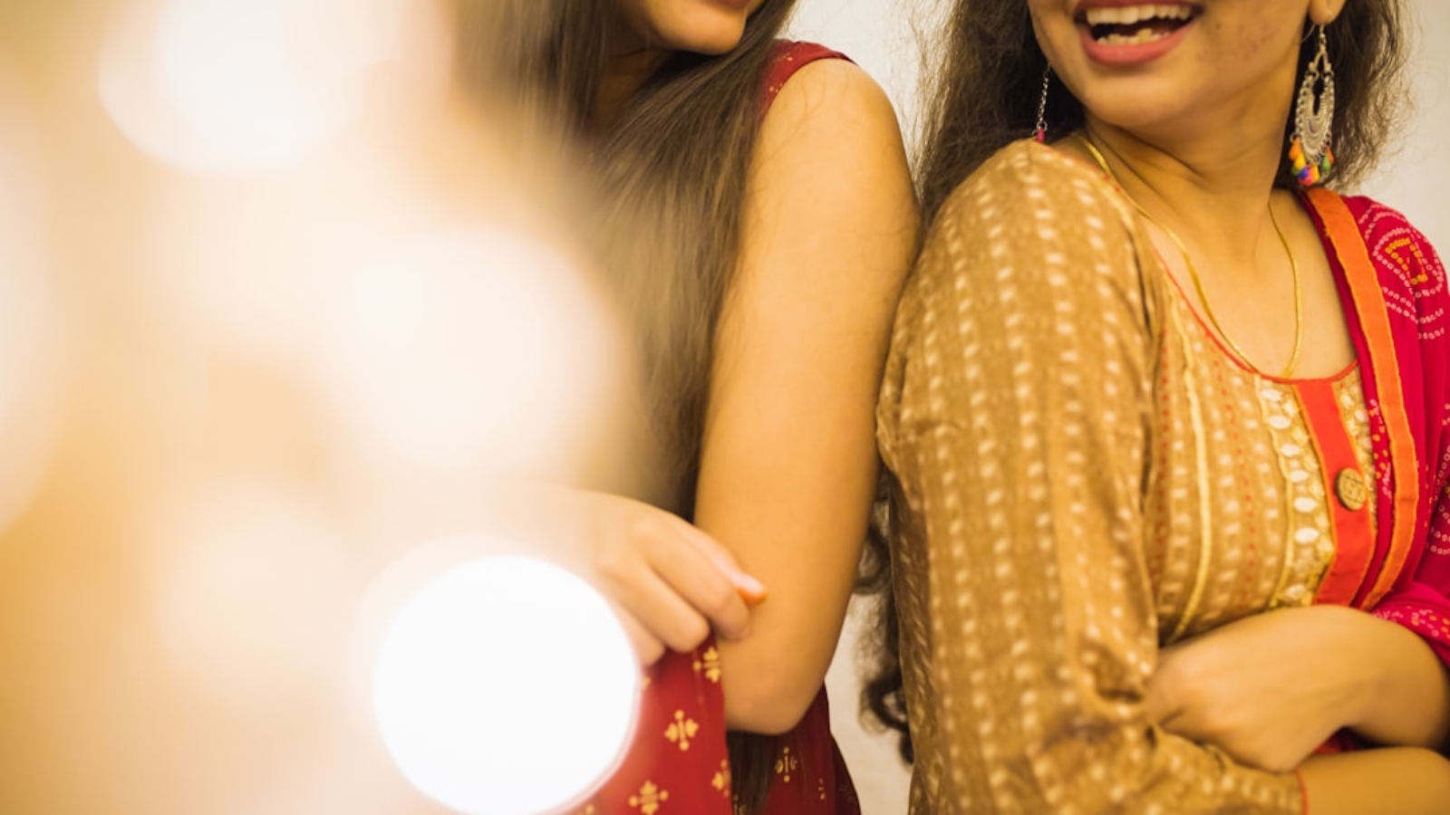 Photo friends laughing photo booth festive background